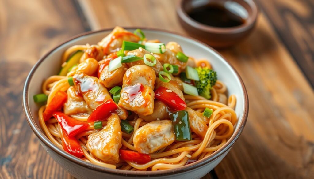 chicken lo mein